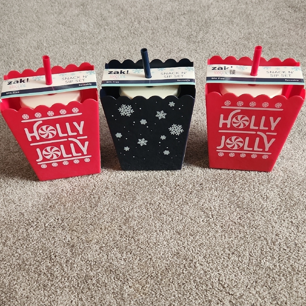 Zak! Designs Holiday Snack N Sip Set